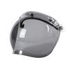 MYARMOR motorcycle helmet bubble mirror retro three-button removable universal windshield and sunscreen mask with framed lenses