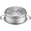 Momscook stainless steel steamer steamer double-ear steamer 304 steamer single layer steamer 24x9.5cm steamer (ZG2409N) 24cm