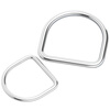 Fengji 304 stainless steel D-ring D-shaped buckle semi-circular ring Bag and hat DIY accessories Seamless steel ring Strap rings 4*25*22 2 pcs