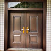Sailotou rural door double-door villa door zinc alloy anti-theft door self-built house entry door Class A entrance imitation copper door style 2