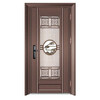 CLCEY Chinese style 304 stainless steel entry door security door ventilated and breathable Chinese style carved home custom door in the door auspicious and wishful