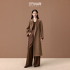 Three Little Goats Yang Mi's same style classic 123 ultra-fine double-sided 100 pure cashmere long coat for women camel S