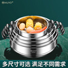 HUYO German 304 stainless steel steam grid household ear steamer rice cooker universal rack food grade wok thickened steamer steam grid suitable for pot inner diameter 25.6~26.5cm