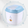 Liangbao rice bucket household 20 catties insect-proof and moisture-proof 10 catties multifunctional rice cylinder 50 catties rice storage bucket food grade storage box rice box sky blue 10 catties free measuring rice cup