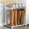 Anya simple shoe cabinet door shoe rack multi-layer dustproof entrance plastic storage resin assembly two rows six layers