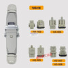 Heavy-duty connector rectangular industrial automation aviation plug HA-003/4-core 5-pin 6P7 male and female docking horizontal HA-003-5 cable docking 4-core 3+1