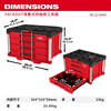 Miwaki PACKOUT series stacking box module storage system industrial-grade multi-functional storage box large-capacity equipment box stacked four-drawer tool box 48-22-8444