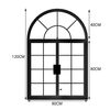 Vinoa French iron retro casement window restaurant cafe arched floor-to-ceiling window indoor study attic window customization width 80 height 120 with glass