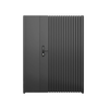 Qilicai aluminum alloy villa courtyard door wrought iron stainless steel fence electric single and double door outdoor yard garden door gate Contact customer service to see more styles