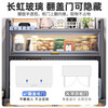 Zhongtao kitchen storage rack sideboard cabinet floor-standing multi-functional microwave oven tableware oven utensils storage cabinet extra thick gray 5 layers 100 + spice rack x 2 free hook + universal wheel + foot pad + perforated board