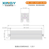 XINQY Xinqiyuan N-JK RF coaxial fixed attenuator 0-6g high power 50/100/200/300/500W attenuation value 10dB/30dB power 300W DC-6GHz attenuation value 40dB