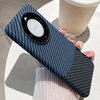 Suitable for dual color matching carbon fiber pattern Huawei mate60 mobile phone case mate60pro Kevlar mt50 embossed men's model 40pro30 matte blue color matching carbon fiber pattern Huawei Mate 60