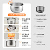 Midea rice cooker 3L household rice cooker 316L stainless steel liner uncoated rice cooker 2-3 people multifunctional 0-coated soup cooker porridge cooker rice cooker MB-RE387S