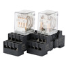 ABB middle small relay CR-MX230AC2L AC 8-pin CR-MX024DC4L DC 14-pin electromagnetic CR-MX230AC4L standard base CR-M4SFB