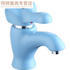Janevia Children's Kindergarten Colorful Ceramic Faucet Elephant Cartoon Elephant Cute Washbasin Basin Hot and Cold Faucet White Hot and Cold Faucet + Copper Valve Core