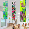 Yumi children's painting transparent cellophane kindergarten canvas painting transparent film graffiti soft film glass film handmade mural 1 thickened (thickness 4mil) 30x100cm