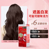 Xuanruo hair dye cream 80g (dark chestnut brown 6) imported hair dye cream with plant formula to quickly cover whitening plus 8g of free shampoo