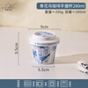 Modern Housewife off-shelf ceramic coffee cup and saucer set, high-end exquisite cup, wedding gift, souvenir mug, blue and white bird coffee hand cup 280ml