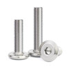 Jinchao 304 stainless steel furniture large flat head hexagonal head bevel screw round head bevel screw bevel bolt M2-M12 M8*40 (5 pieces)