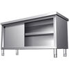 Haike Yijia stainless steel workbench operating table sliding door storage rack single-pass style length 120*width 80*height 80