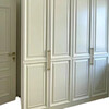 Kezitu customized French cabinet door reed panel painted cabinet door no need for straightener cream style white 300*200*18
