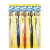 EBISU imported adult 48-hole wide soft bristle toothbrush household 5-piece combination stocking set model 81/82 shipped randomly