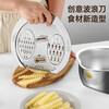 Stainless steel drain basket, multi-functional rice washing artifact, rice washing sieve, fruit plate, special kitchen sink, drain basin + grating plate set