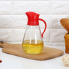 LOCK & LOCK large-capacity glass oil pot oil bottle vinegar wine soy sauce seasoning pot 550ml red