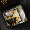 Japan丨Master's high-end light luxury coffee cup, exquisite ceramic European tea cup, tea set, cup gift box set, one black and one white gift box 220ml