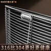 Shandahuang (SHDO) German 316 stainless steel drain basket vegetable basket kitchen fruit plate drain basin drain basin drain basket fruit basket antibacterial 316 drain basket 20cm