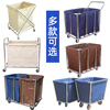 Xiangxia linen cart hotel room service cart cleaning cart storage multi-function trolley work cart B-8 disassembly and assembly of 8 tubes (blue)