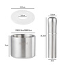 Baijie garlic pounder kitchen garlic mashed manual garlic mortar 304 stainless steel grinder