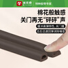 Miloqi door sealing strip EPDM rubber strip entry security door frame door seam sound insulation sound-absorbing cotton upgraded thickened strong adhesive backing sound-absorbing door sticker 6 meters long I type (9mm wide * 2mm thick brown) 1 roll