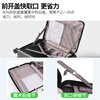 DULA side-opening multifunctional suitcase large capacity business trolley case men and women travel code box starry sky gray 20 inches