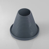 A beautiful sewer pipe plug PVC pipe sewer plug cover floor drain plug solid sealing ring basin pipe plug suitable for 75-110mm hole gray plug