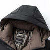 YAYA graphene mid-length hooded down jacket men's 2024 winter new thickened warm jacket for young and middle-aged people