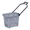 Supermarket shopping basket trolley with wheels mall shopping basket shopping box hand basket shopping basket plastic shopping basket blue thickened length 51 cm wide 8 cm high 8 cm red thickened length 51 cm wide 38 cm high 38 cm