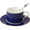 Yongfengyuan (auratic) Blue Danube three-piece set, ceramic coffee cup, one cup, one saucer, one spoon, gift box, afternoon tea cup and saucer, one cup, one saucer, one spoon
