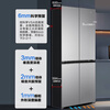 Haier refrigerator produces 415 liters of ultra-thin zero-embedded cross-door double-opening four-door width 70cm deep 60cm inside first-class dual-frequency air-cooled frost-free household appliance leader 594mm ultra-thin zero-embedded + first-class dual frequency + black gold purification + third-speed temperature change