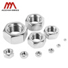 AOZHAN Industrial (AOZHAN) 304 stainless steel A2-70 hexagonal nut DIN934 full series M4 100 pieces/pack