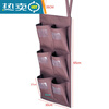 Shop guest room work cart rag bag hanging bag cleaning cart linen cart tool distinction towel storage classification five colors vertical 6 small bags rag bags one row two three rows