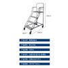 Bingyu BYaf-47 Aerial Vehicle Aerial Ladder Warehouse Supermarket Mobile Platform Ladder Pickup Ladder 1 meter four-step ladder can be customized