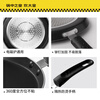 Cui Dahuang pan frying pan easy-to-clean non-stick pan pancake omelette skin steak 24cm induction cooker universal pan J24G