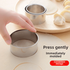 Kuiying household stainless steel dumpling wrapper mold cake ring baking press mold dumpling making machine (4 pieces