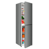 CHIGO 268 liter double-door refrigerator household small first-class energy efficiency large capacity refrigerated fresh-keeping soft freezer partitioned storage energy-saving refrigerator for rental housing trade-in 268 liters four layers of upper refrigeration and three layers of lower freezer shelves