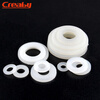 Creaby plastic nylon gasket round insulating flat gasket plastic enlarged rubber gasket washer black M6*12*0.3 100 pieces