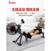 SUNNY American SUNNY wind resistance rowing machine magnetic rowing machine fitness equipment foldable home | wind and magnetic double resistance | large resistance | stainless steel slide rail | package