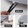 Electric vehicle rain and sun protection cover, motorcycle car cover, waterproof raincoat cover, dustproof car cover, battery vehicle rain cover, electric vehicle rain cover - gray - large - 1.2*2.2m - 1 pack