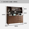 Banfik solid wood sideboard integrated wall-mounted Nordic modern living room wine cabinet tea cabinet multi-functional kitchen storage cabinet solid wood board walnut glass door 140
