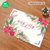 Fantasy Christmas placemat disposable placemat paper Western food party Christmas table mat paper household thickened table paper Christmas flower language 100 sheets